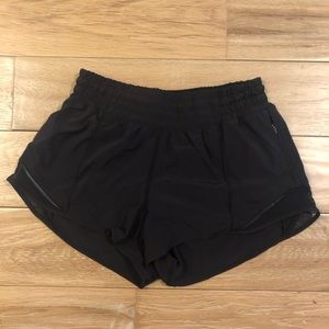 Black running shorts